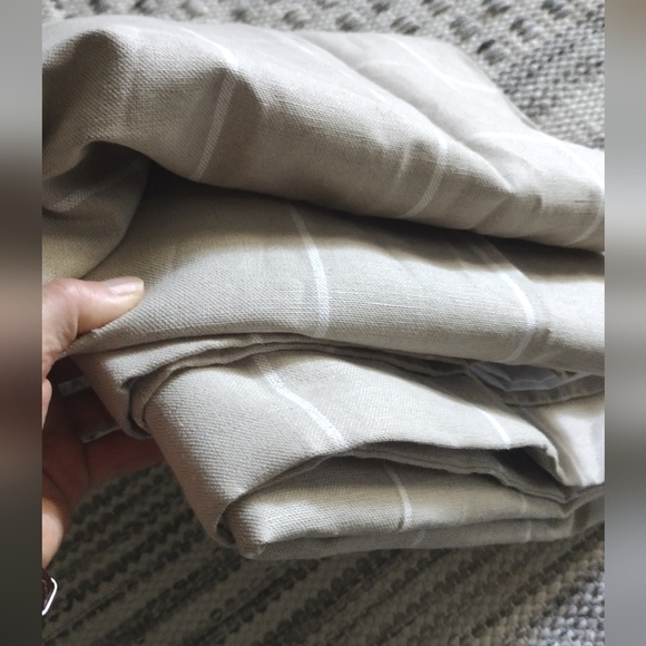 Custom Made Linen Curtains Drapes Beautiful Beige - Picture 1 of 16